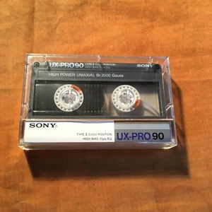 1 x Cassette SONY UX-PRO 90, IEC II/High Position,muy buen estado, 1986 - Imagen 1 de 6