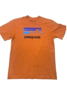 Patagonia Tee T-Shirt Shirt Gr. Small Kurzarm Bio Baumwolle Burnt Orange - Bild 1 von 5
