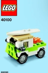 Versiegelt Lego monatlich Mini Modell Surfer Van Strand Van 40100 Polybeutel Auto Fahrzeug - Bild 1 von 1