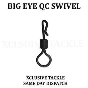 Big Eye Quick Change Swivel (Size 8) - Carp Fishing Swivels Black Carp Tackle - Picture 1 of 1