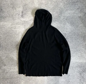 Oska Women Hoodie 100% Wool Black Oversized Hooded Size 1 Made In Bulgaria - Picture 1 of 13