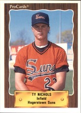 1990 Hagerstown Suns ProCards #1425 Ty Nichols