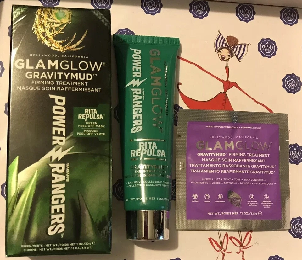 GLAMGLOW GRAVITYMUD Firming Treatment Power Rangers Rita Repulsa 1oz & Sample - Image 1 of 4