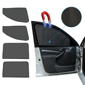 4x Magnetic Car Side Front Rear Window UV Protection Sun Shade Cover Mesh Shield - Foto 1 di 12