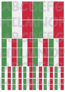 40 ADESIVI BANDIERA ITALIA ITALY FLAG AUTO IMPERMEABILI MOTO STICKERS VINILE - Picture 1 of 1
