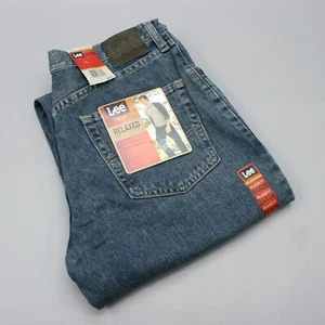 Pantalones de mezclilla Lee para hombre 34x29 calce relajado pierna ligeramente cónica azul Delta 2055529 - Imagen 1 de 12