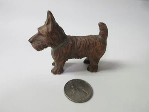VTG Resin? FOLK ART DOG FIGURE SCOTTY SCOTTISH miniature - Picture 1 of 7