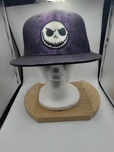 Bioworld Disney Nightmare Before Christmas Jack Skellington Purple Snapback Hat - Picture 1 of 14