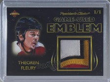 2019 President's Choice Solitaire Series Game-Used Emblem 1/1 Theoren Fleury 0c3