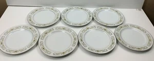 Pre-owned Sterling Fine China Florentine Pattern 7 Dinner Plates 10 1/4" - Picture 1 of 6