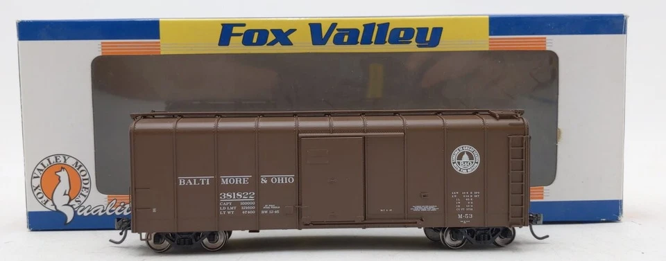 Fox Valley Models 30306 HO Scale Baltimore & Ohio Box Car #381822 LN/Box - Image 1 of 4