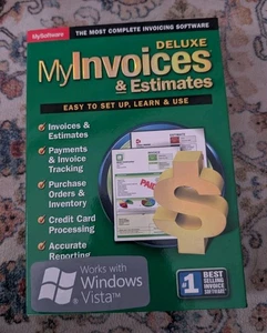 Avanquest BEST SELLING My Invoices & Estimates Deluxe Windows Vista New Sealed - Picture 1 of 2
