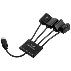 OTG -Verbindungskabel USB 2.0 4-Port-Hub-Konverter Hub-Extender Mit Ports - Bild 1 von 12