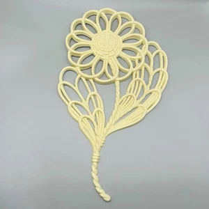 Vintage 1978 Burwood Products Co. großes Kunststoff Gänseblümchen Wandbehang 18" Boho - Bild 1 von 5