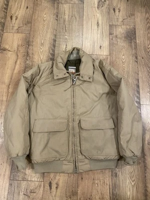 Vintage Mighty Mac Bomber Jacket Mens 44 Norsac Goose Down Outdoor Full Zip Coat - Image 1 of 4