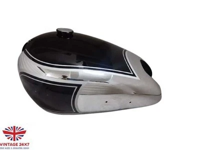 APTO PARA TANQUE DE GASOLINA AJS G80 INCOMPARABLE NEGRO Y CROMO Foto 1 de 4