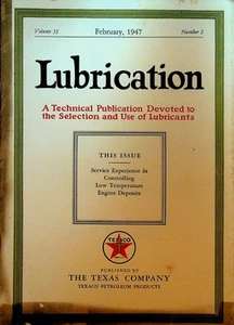 Lubrication Magazine Texaco Petroleum Products February 1947 Engine Deposits - Picture 1 of 3