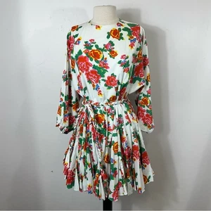 RHODE Resort Ella Floral print Cotton poplin Mini Dress In White Size Medium - Picture 1 of 12