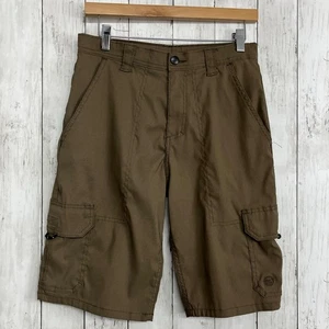 Pantaloncini Wrangler Ragazzi Marrone Marrone Marrone Leggero Cargo Utility Escursionismo Outdoor Nylon 16 - Foto 1 di 12