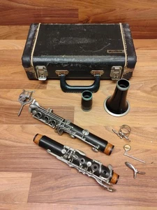 Clarinetto e custodia Stanton vintage made in Germany - incompleto - così com'è - SPEDIZIONE GRATUITA - Foto 1 di 19