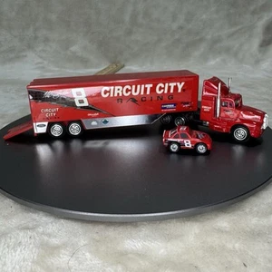 Hut Stricklin #8 Circuit City Race Car & Semi-T Transporter 1/64 Cast NACAR Ed. - Picture 1 of 6