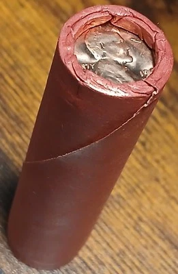 1968-S Lincoln Memorial Cent Roll *BU/GEM* Sealed Red Wrapper from U.S. Mint Bag - Image 1 of 4