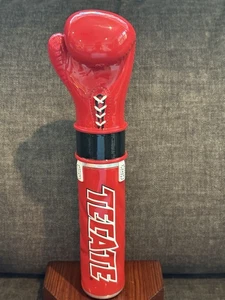 VERY RARE NEW “TECATE”11.5" RED BOXING GLOVE BEER/BAR/TAP HANDLE/MAN CAVE👀LQQK - Picture 1 of 5