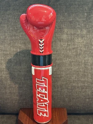 VERY RARE NEW “TECATE”11.5" RED BOXING GLOVE BEER/BAR/TAP HANDLE/MAN CAVE👀LQQK - Image 1 of 4