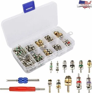 Car R12 & R134a A/C Air Conditioner Schrader Valve Core Remover HVAC Tool Kit - Picture 1 of 20