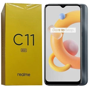 BNIB Realme C11 (2021) Dual SIM 32GB + 2GB Cool Grey Factory Unlocked 4G/LTE OEM - Picture 1 of 2