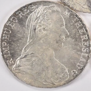 1780-Dated Austria Taler Silver Maria Theresa Thaler - Picture 1 of 5