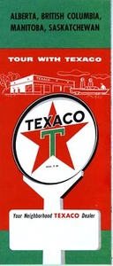 1959 Texaco Road Map: Alberta, British Columbia, Manitoba, Saskatchewan NOS - Picture 1 of 1