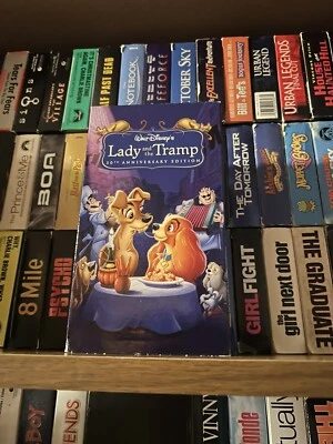 Lady and the Tramp RARE OOP 2006 Disney Movie Club VHS Top Of Box Is Taped Up - Image 1 of 4