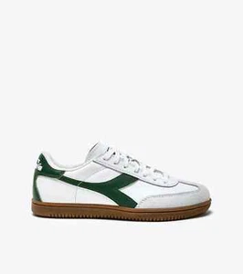 🔵Diadora Scarpa Trainer 501.181246 bianco/verde fogliame new ss25 - Imagen 1 de 6