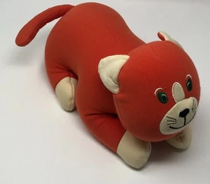 Microbead Orange Cat Beanbag Plush (12" Length) Yogibo - Picture 1 of 3