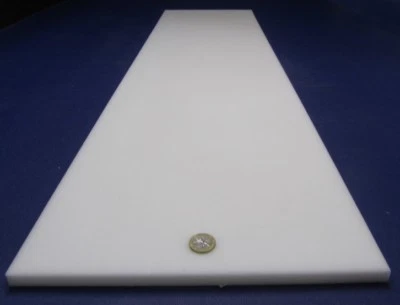 Delrin Acetal Sheet, White POM  (1/2")  .500" Thick x 12" Width x 48" Length - Image 1 of 4