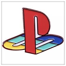 PS1 Console Logo Metal Enamel Pin Badge Retro Video Game ps2,ps3,ps4,ps5 PSone