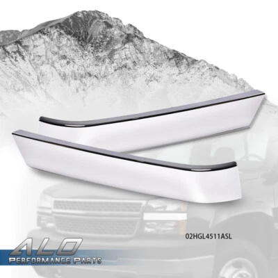 Grille Molding Panel Filler Trim Chrome Set Fit For 03-2007 Chevrolet Silverado - Изображение 1 из 4
