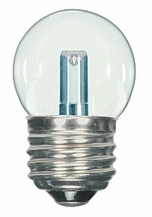 S11 LED Clear Light Bulb - Medium base - 1.2W - 120V - 2700K - SATCO-S9160 - Image 1 of 1