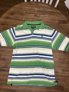 Vintage Ecko Unltd Shirt Herren Medium Striped Hip Hop Skate Y2K 90s Rhino Polo - Bild 1 von 8