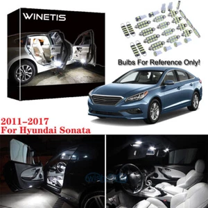 8Pcs White Interior LED Bulbs Lights Package Kit For 2011-2017 Hyundai Sonata - Picture 1 of 12