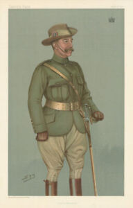 VANITY FAIR SPY CARTOON Charles Cavendish Baron Chesham 'Imperial Yeomanry' 1900