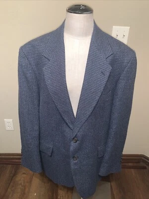Abrigo Blazer Chaqueta Deportivo Lacrosse Para Hombre Azul Tweed 44R De Colección 2 Botones Usado en Excelente Condición (X) Foto 1 de 4