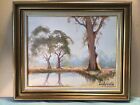 Ronald Bull Misty Landscape Framed Oil Painting