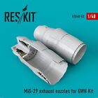 ResKit RSU48-0053 Scale modelkit 1:48 MiG-29 exhaust nozzles for GWH kit