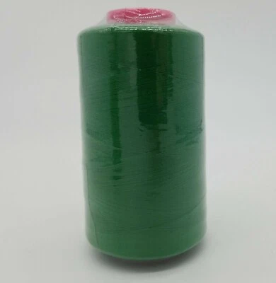 1 Big Spool Green Serger Thread T27 S/2 – 6000 Yards Quality Sewing Machine Cone - Image 1 of 4