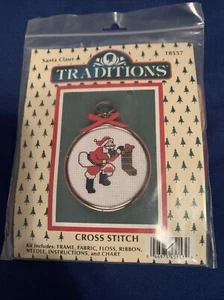 Traditions small cross stitch Christmas ornaments-tree decorations-frames includ - Picture 1 of 2