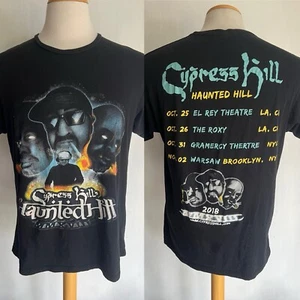 CYPRESS HILL (2018) Official "Haunted Hill" Tour Dates Hip Hop T-Shirt Sz Medium - Picture 1 of 6