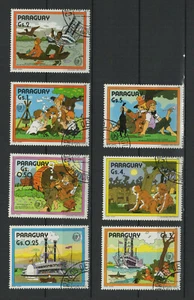 Hans Kloss 1985 Paraguay années de la jeunesse 7 timbres oblitérés /TR9205 - Picture 1 of 1