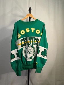 Vintage Boston Celtics Starter AOP Sweatshirt XL - Picture 1 of 5